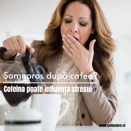 Cofeina poate influența stresul